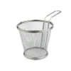 10 cm - Ilsa Mini Cestello Porta Snack Rotondo In Acciaio Inox 18/10