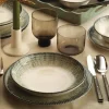 25 cm - Kutahya Porselen Oregon Piatto Fondo In Porcellana - Set 6 Pz