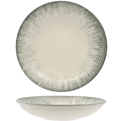 25 cm - Kutahya Porselen Oregon Piatto Fondo In Porcellana - Set 6 Pz