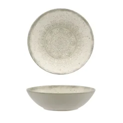 22 cm - Lace Piatto Fondo In Stoneware - Set 4 Pz