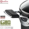 26 cm - Lagostina Tempra Titanium Extreme Casseruola Bassa Antiaderente In Alluminio Con Coperchio