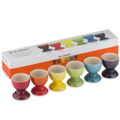 5.3 cm - Le Creuset Arcobaleno Portauova In Stoneware - Set 6 Pz