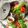 24 cm - Le Creuset Casseruola Profonda In Acciaio Inox Con Coperchio