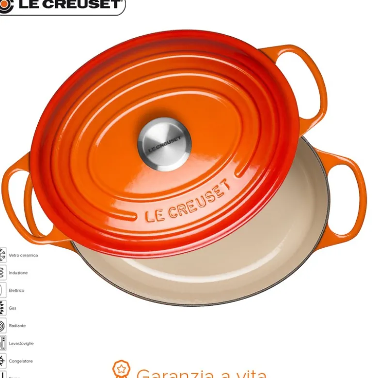 29 cm - Le Creuset Cocotte Evolution Casseruola Ovale In Ghisa