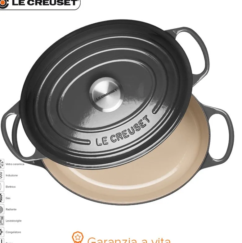 29 cm - Le Creuset Cocotte Evolution Casseruola Ovale In Ghisa