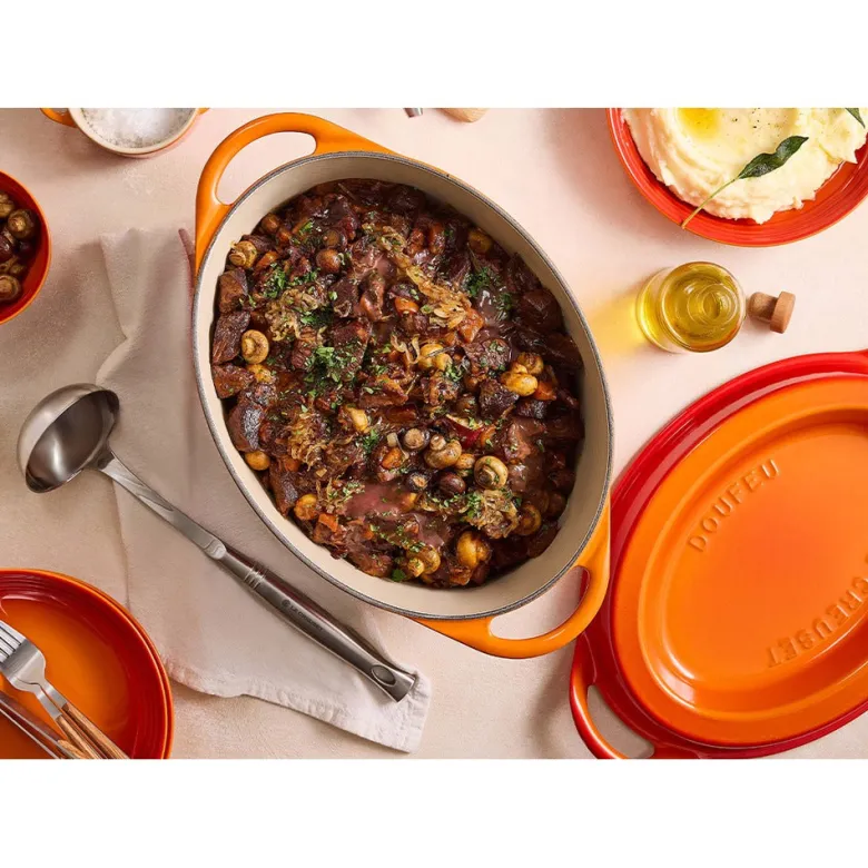 32 cm - Le Creuset Doufeu Casseruola Ovale In Ghisa Vetrificata