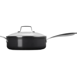 26 cm - Le Creuset Essential Padella Sautè con Coperchio Antiaderente Con Rivestimento In Ceramica In Acciaio Inox