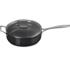 26 cm - Le Creuset Essential Padella Sautè con Coperchio Antiaderente Con Rivestimento In Ceramica In Acciaio Inox