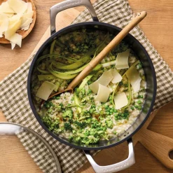 32 cm - Le Creuset Essential Wok Doppia Maniglia Con Rivestimento In Ceramica In Acciaio Inox