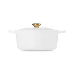 26 cm - Le Creuset Evolution Cocotte Rotonda Con Coperchio a Fiore In Ghisa Vetrificata