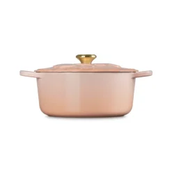 26 cm - Le Creuset Evolution Cocotte Rotonda Con Coperchio a Fiore In Ghisa Vetrificata