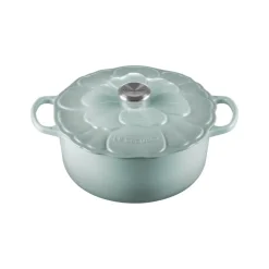 26 cm - Le Creuset Evolution Cocotte Rotonda Con Coperchio a Fiore In Ghisa Vetrificata