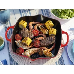 30 cm - Le Creuset Evolution Grill Bistecchiera Quadrato Profondo In Ghisa Vetrificata