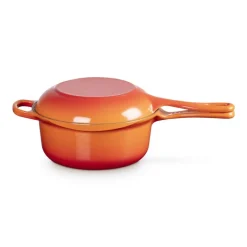 22 cm - Le Creuset Evolution 2in1 Casseruola Con Coperchio Multifunzione In Ghisa Vetrificata