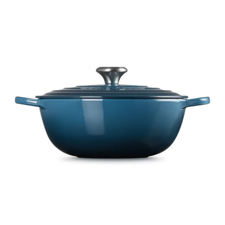 26 cm - Le Creuset Evolution Marmitta Casseruola Rotonda In Ghisa Vetrificata