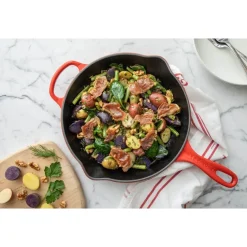 23 cm - Le Creuset Evolution Padella Bassa Doppio Becco In Ghisa Vetrificata