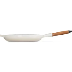 28 cm - Le Creuset Evolution Padella Bassa In Ghisa Vetrificata Con Manico In Legno