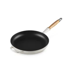 28 cm - Le Creuset Evolution Padella Bassa In Ghisa Vetrificata Con Manico In Legno