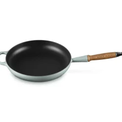 28 cm - Le Creuset Evolution Padella Bassa In Ghisa Vetrificata Con Manico In Legno