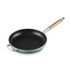 28 cm - Le Creuset Evolution Padella Bassa In Ghisa Vetrificata Con Manico In Legno