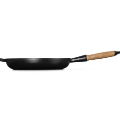28 cm - Le Creuset Evolution Padella Bassa In Ghisa Vetrificata Con Manico In Legno