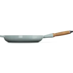 28 cm - Le Creuset Evolution Padella Bassa In Ghisa Vetrificata Con Manico In Legno