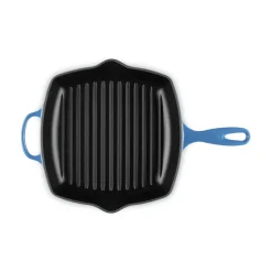 26 cm - Le Creuset Evolution Skillet Bistecchiera Quadrata In Ghisa Vetrificata