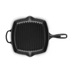 26 cm - Le Creuset Evolution Skillet Bistecchiera Quadrata In Ghisa Vetrificata