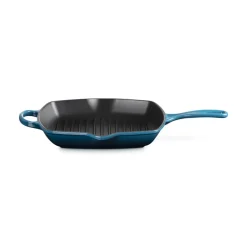 26 cm - Le Creuset Evolution Skillet Bistecchiera Quadrata In Ghisa Vetrificata