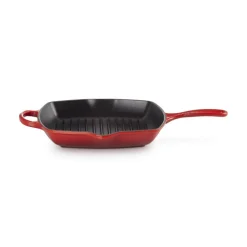 26 cm - Le Creuset Evolution Skillet Bistecchiera Quadrata In Ghisa Vetrificata