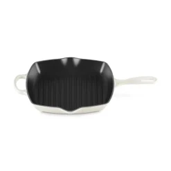 26 cm - Le Creuset Evolution Skillet Bistecchiera Quadrata In Ghisa Vetrificata