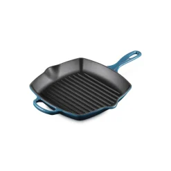 26 cm - Le Creuset Evolution Skillet Bistecchiera Quadrata In Ghisa Vetrificata