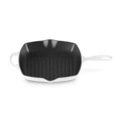 26 cm - Le Creuset Evolution Skillet Bistecchiera Quadrata In Ghisa Vetrificata