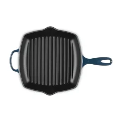 26 cm - Le Creuset Evolution Skillet Bistecchiera Quadrata In Ghisa Vetrificata