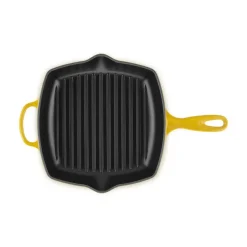 26 cm - Le Creuset Evolution Skillet Bistecchiera Quadrata In Ghisa Vetrificata