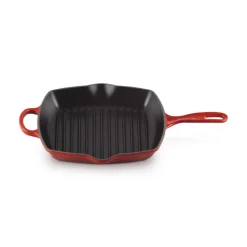 26 cm - Le Creuset Evolution Skillet Bistecchiera Quadrata In Ghisa Vetrificata