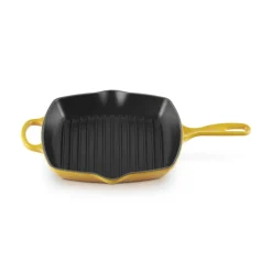26 cm - Le Creuset Evolution Skillet Bistecchiera Quadrata In Ghisa Vetrificata