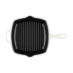 26 cm - Le Creuset Evolution Skillet Bistecchiera Quadrata In Ghisa Vetrificata
