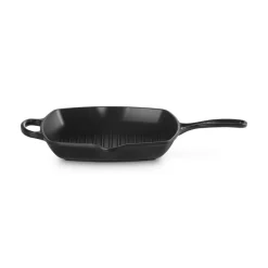 26 cm - Le Creuset Evolution Skillet Bistecchiera Quadrata In Ghisa Vetrificata