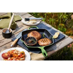 26 cm - Le Creuset Evolution Skillet Bistecchiera Quadrata In Ghisa Vetrificata