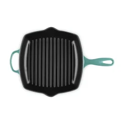 26 cm - Le Creuset Evolution Skillet Bistecchiera Quadrata In Ghisa Vetrificata