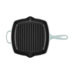 26 cm - Le Creuset Evolution Skillet Bistecchiera Quadrata In Ghisa Vetrificata