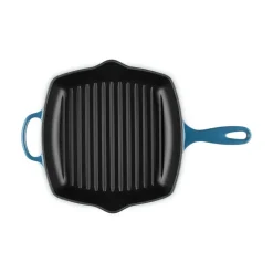 26 cm - Le Creuset Evolution Skillet Bistecchiera Quadrata In Ghisa Vetrificata