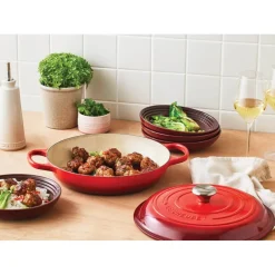 28 cm - Le Creuset Evolution Tegame Basso Rotondo In Ghisa Vetrificata
