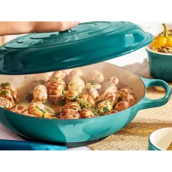 28 cm - Le Creuset Evolution Tegame Basso Rotondo In Ghisa Vetrificata