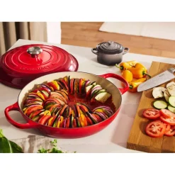 26 cm - Le Creuset Evolution Tegame Basso Rotondo In Ghisa Vetrificata