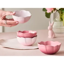 10 cm - Le Creuset Fiore Anemone Ciotola In Gres Vetrificato Set 4 Pz