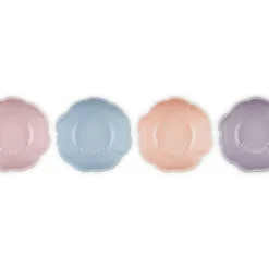 10 cm - Le Creuset Fiore Anemone Ciotola In Gres Vetrificato Set 4 Pz