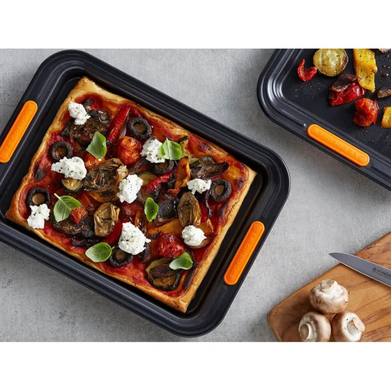 32 cm - Le Creuset Forme Speciali Teglia Rettangolare Antiaderente In Acciaio al Carbonio