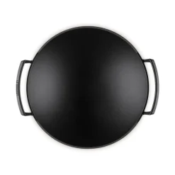 36 cm - Le Creuset Forme Speciali Wok In Ghisa Vetrificata Con Coperchio In Vetro